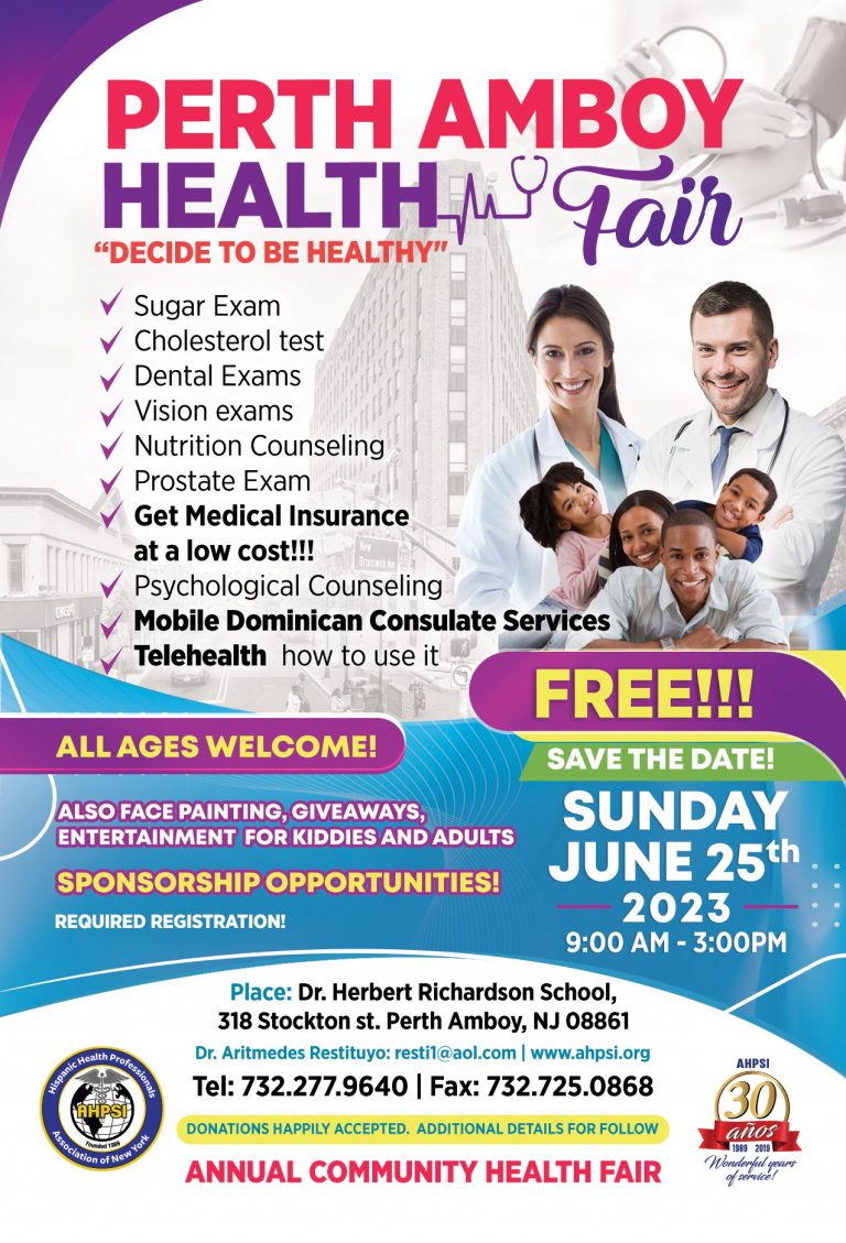 Dacanji,Perth Amboy,  XIX Health fair, “decide to be healthy” june 25, 2023